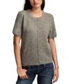 Lucky Brand Women's Embellished Collar Cardigan Sweater In Gray