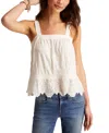 Lucky Brand Women's Embroidered Cotton Sleeveless Top