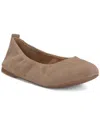 Lucky Brand Emmielou Ballet Flat In Porcini Suede