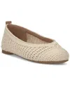 Lucky Brand Women's Emmielu Woven Ballet Flats In Natural Crochet Knit