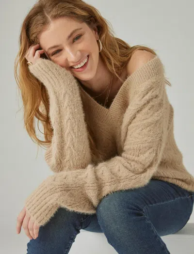 Lucky Brand Women's Eyelash Sweater In Neutral