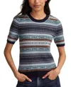 Lucky Brand Women's Fair Isle Crewneck Sweater In Multi