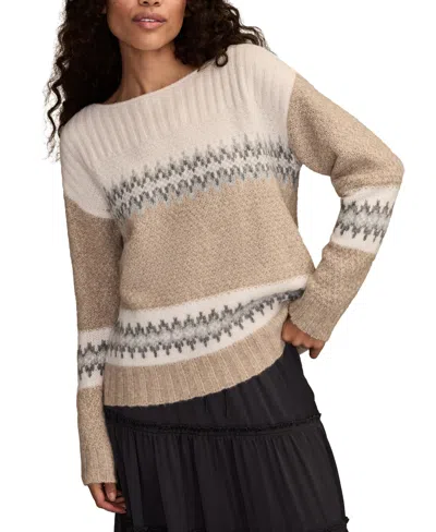 LUCKY BRAND WOMEN'S FAIR ISLE LONG-SLEEVE SWEATER