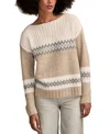 Lucky Brand Women's Fair Isle Long-sleeve Sweater In Neutral