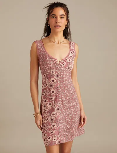 Lucky Brand Women's Femme Print Mix Mini Dress In Multi