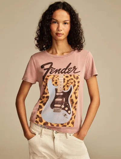Lucky Brand Women's Fendor Leopard Classic Crew In Multi