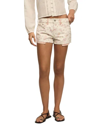 Lucky Brand Women's Festival Floral Print Mid Rise Shorts In Pink