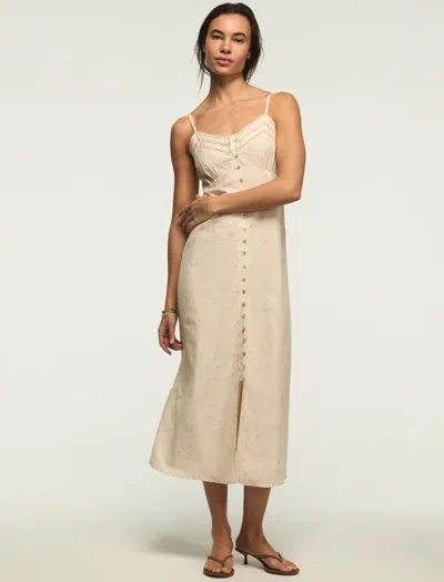 Lucky Brand Women's Festival Lace Trimmed Slip Dress In Neutral
