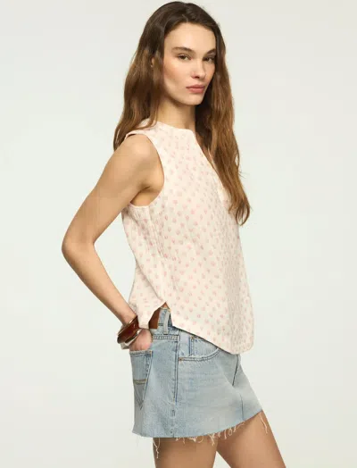 Lucky Brand Women's Gauze Popover Tank In Neutral