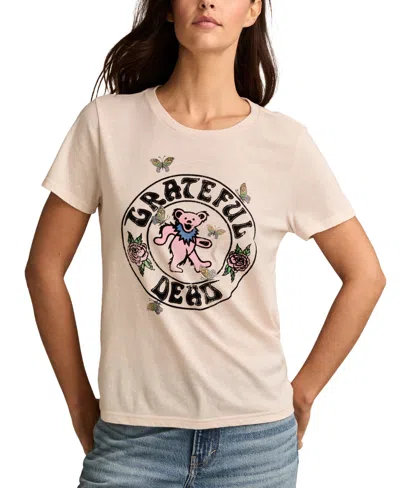 Lucky Brand Women's Grateful Dead Butterflies Crewneck Tee In Neutral