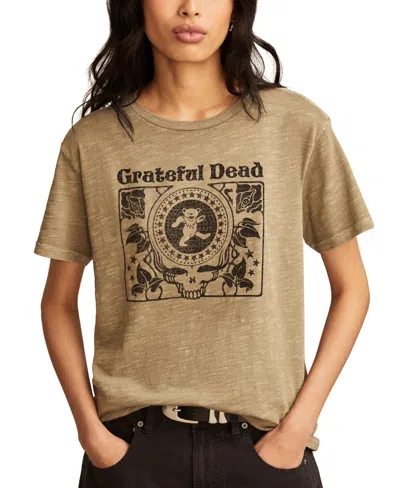 Lucky Brand Women's Grateful Dead Studded Crewneck T-shirt In Mermaid