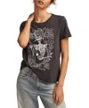 Lucky Brand Guitar Skull Graphic T-shirt In Gray
