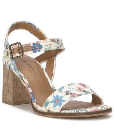 Lucky Brand Hallia Ankle Strap Sandal In Multi
