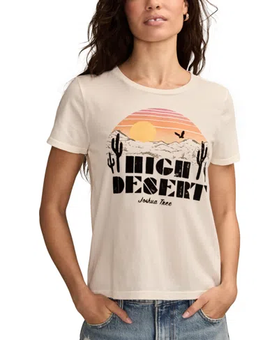 Lucky Brand Women's High Desert Classic Crew Neck T-shirt In White