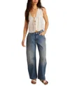 Lucky Brand Women's High-rise Barrel-leg Jeans In Blue