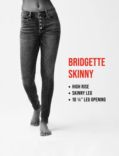 Lucky Brand Women's High Rise Bridgette Skinny Leather Pants In Grey
