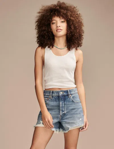 Lucky Brand Women's High Rise Mom Short In Multi
