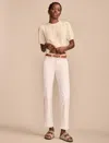 Lucky Brand Women's High Rise Zoe Straight In White