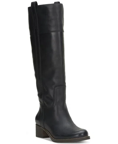 LUCKY BRAND WOMEN'S HYBISCUS EXTRA WIDE CALF RIDING BOOTS