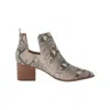 Lucky Brand Women's Jabilo Snake Ankle Boots In Natural Jame Snake In Multi