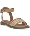 Lucky Brand Women's Kimaya Ankle-strap Flat Sandals In Murex Mix Weave