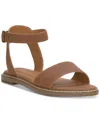 Lucky Brand Women's Kimaya Ankle-strap Flat Sandals In Pinto Leather
