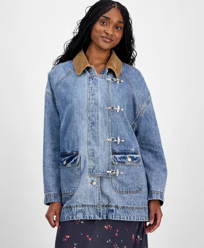 Lucky Brand Women's Legend Denim Barn Jacket In Blue