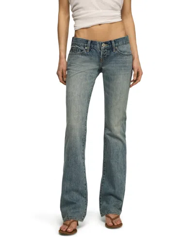 Lucky Brand Women's Lil Maggie Ultra-low-rise Flare Jeans In Blog It Wash