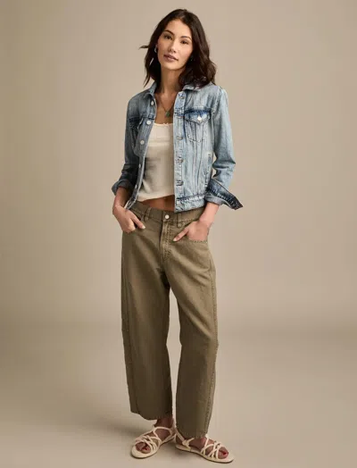 Lucky Brand Women's Linen Barrel Pant In Multi
