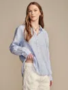 Lucky Brand Women's Linen Prep Button-front Shirt In Blue
