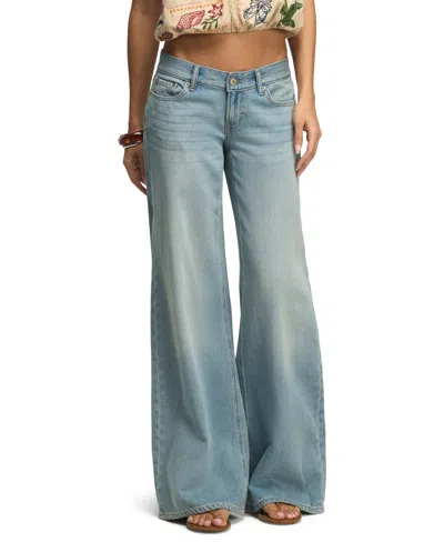 Lucky Brand Women's Liquid Luxe Low-rise Ultra Wide-leg Jeans In Blue
