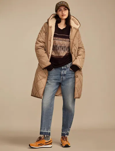 Lucky Brand Women's Long Puffer Jacket