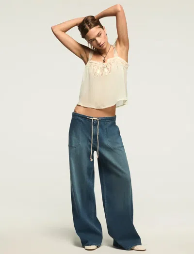 Lucky Brand Women's Lounge Denim Sweatpant In Blue