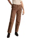 Lucky Brand Women's Low Rise Animal Print Stretch Jeans In Brown