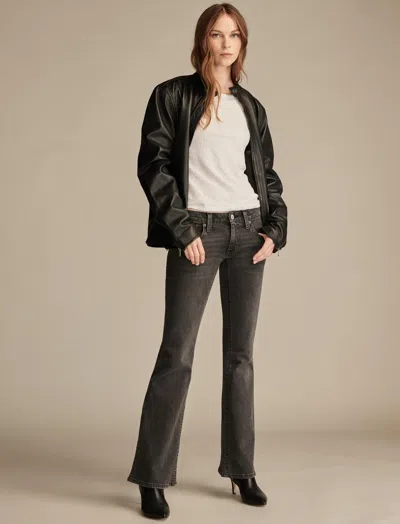 Lucky Brand Women's Low Rise Flare In Black