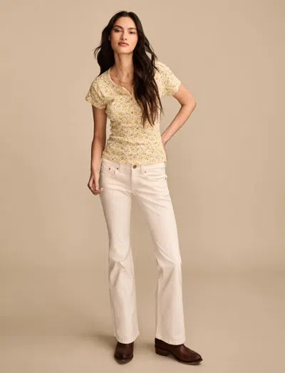 Lucky Brand Women's Low Rise Flare In White