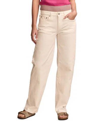 Lucky Brand Women's Low-rise The Baggy Jeans In White Lies Wash