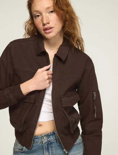 Lucky Brand Women's Lucky Legend Bomber Jacket In Brown