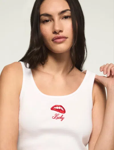 Lucky Brand Women's Lucky Lips Tank In Gray