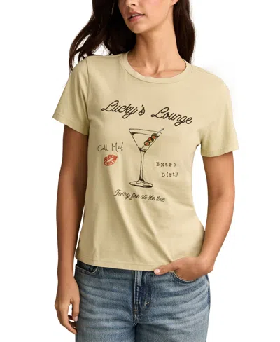 Lucky Brand Women's Lucky Lounge Classic Crewneck T-shirt In Neutral