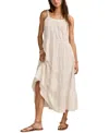 Lucky Brand Market Day Sleeveless Tiered Maxi Dress In Neutral
