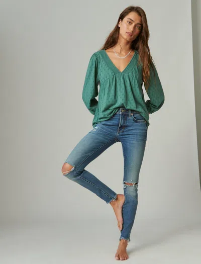 Lucky Brand Women's Mid Rise Ava Skinny In Multi