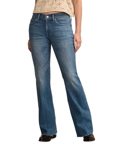 Lucky Brand Women's Mid-rise Sweet Flare Jeans In Electric Blue Wash