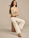 Lucky Brand Women's Mid Rise Sweet Wide Leg In White