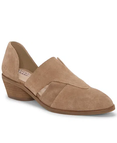 Lucky Brand Women's Minnsy Cutout Low-heel Shooties In Brown