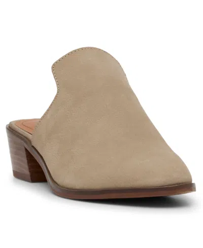 Lucky Brand Women's Myrila Low Heeled Mules In Dune Nubuck