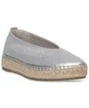 Lucky Brand Women's Orena Knit Espadrille Flats In Silver Knit