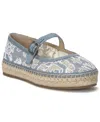 Lucky Brand Women's Orlyna Burnout Lace Espadrille Mary Jane Flats