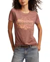 Lucky Brand Woodstock Embellished Graphic T-shirt In Pink