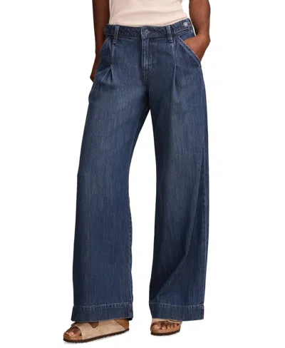 Lucky Brand Women's Palazzo Luxe Wide-leg Denim Jeans In Keep It Neat Wash